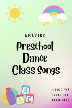 Amazing Preschool Dance Class Songs that I keep as must haves! CLICK to find out lesson ideas for each song! Below are a few of my favorites and some ideas on how to use them in class. Song Ideas include Fly like a butterfly, a tisket a tasket, bear breath, and miss mary mack. Dance Class Games, Ballet Songs, Toddler Dance Classes, Preschool Movement, Dance Activities, Childhood Activities, Teaching Dance, Creative Movement