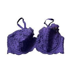 Victoria Secret Nwt Women’s Purple Lined Demi Double Bra! 34d Elegant Purple Victoria's Secret Bra, Fitted Purple Bra With Lace Trim, Elegant Victoria's Secret Purple Bra, Elegant Purple Bra With Lace Trim, Fitted Full Cup Purple Bra, Spring Purple Lace Bra, Elegant Purple Bra For Spring, Purple Line, Victoria Secret