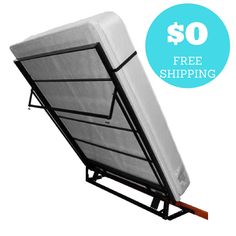 a bed frame with a mattress attached to it and the price is $ 10 off