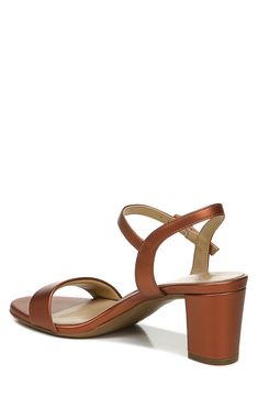 A faux leather sandal with a block heel and a strappy vamp. 2.5" heel Open toe Ankle buckle closure PU upper, synthetic sole Imported Wide Width Sandals, Block Heels Sandal, Leather Sandals, Open Toe, Block Heels, Sandals Heels, Buckle, Faux Leather, Nordstrom