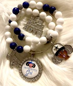 Custom Cowboys Football bracelet ♦ Material: Beads ♦ Color: Blue and whie ♦ Gift For: Mom, Daughter, Sister, Girlfriend, Wife ♦ Occasions: Wedding, Office, Party, Birthday, Anniversary, Engagement ♦ Size: Adjustable ♦ Theme: Football Sporty Bling  ♥ Perfect gift for yourself or your loved one ♥ ♦ TURNAROUND TIME: ♦ Your order will be shipped in 2-3 business days. US customers should receive their order within 2-3 business days. International orders will take 3-4 weeks. Customized White Jewelry For Birthday, White Name Bracelet Bangle For Friendship, White Friendship Name Bangle Bracelet, Personalized White Beaded Bangle Bracelet, Customized White Round Bracelets, Customizable White Jewelry For Birthday, White Crystal Bangle Bracelet For Gift, Customized White Charm Bracelet For Friendship, Customizable White Bracelets For Birthday