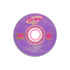 the cd is purple with hearts and stars on it's disc label, which reads cupcakes