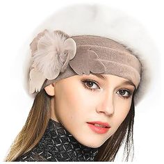 * Material: 100% Wool For Wool Berets/ 70% Angora & 30% Wool For Angora Berets With Soft Lining. Non-Wild Animal!!! Comfortable And Breathable For Sensitive Skin. * Size:Fit For Head Circumference 21.26 Inch~22.83 Inch.Combines Plenty Of Stretch With A Snug, Comfortable Fit. * Design: This Knitted French Beret. Simple And Cozy, Wool And Angora Surface Knitting Brim Cuffed, Soft Fur Lined.Decorated Floral, Bow And Liffle Fur. * Occasion: Easy Match For Casual/Formal Dress Up. Take It For Birthday Classic Kibbe, Wool Bucket Hat, French Hat, Beret Style, Knit Beret, Casual Formal Dresses, French Beret, Wool Beret, Dress Winter