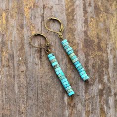 Turquoise Stones Bohemian Vintage Drop Earrings Bohemian Jewelry Diy, Turquoise Bead Jewelry, Tube Earrings, Treasure Jewelry, Vintage Drop Earrings, Turquoise Charm, Natural Turquoise Stone, Bracelet Apple Watch, Natural Stone Earrings