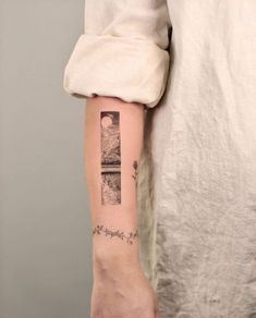 a person with a tattoo on their arm