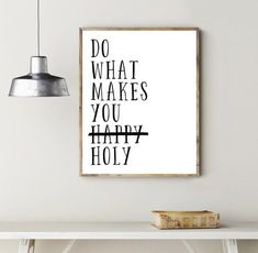 Do What Makes You Holy Wall Art Lent Catholic Art Christian | Etsy Meaningful Signs, Artsy Painting, Catholic Altar, Catholic Decor, Inspirational Printables, Christian Prints, Art Christian, Prayer Room, Inspirational Prints