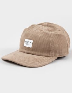 Brixton Stacked Lp Corduroy Strapback Hat. Woven Label On Front. Slightly Curved Brim. Adjustable Strapback Closure. 100% Cotton Corduroy. Imported. Overalls Boys, Chino Pants Women, Wwe T Shirts, Corduroy Hat, Graphic Trends, Boys Backpacks, Panel Hat, Strapback Hats, Woven Label