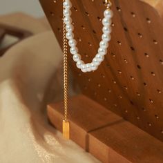 Style: Female Material: Titanium Steel, Imitation Pearl Pearl Type: Uncultured Pearl Color: White Pearl Shape: Round Necklace Length: 40+5cm Half Pearl Necklace, Round Necklace, Pearl Types, Pearl Color, Drop Pendant, Pearl Ring, White Pearl, Necklace Length, Pearl Pendant