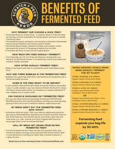 the benefits of fermented feed are shown in this brochure, which includes