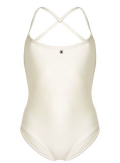 Chanel Bathing Suit, Chanel Bodysuit, Chanel Swimsuit, Designer Suits For Women, Dream Woman, Swimwear Aesthetic, Luxury Swimsuits, Calvin Klein Swimwear, Swimsuit White