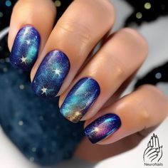 Galaxy nail design: 50 photos for inspiration Nail Design, 50 %