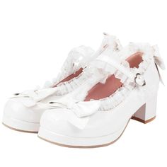 PRICES MAY VARY. HEEL Measures Approximately: 1.96"/5cm,platform:1.5cm/0.59". Outer Material:Synthetic; Inner Material:Manmade; Closure Type:Buckle Color:Black,White,Pink,Green,Yellow,Purple.all colors for lolita shoes/cosplay shoes/kawaii shoes.best cute shoes for you. These cute and sweet shoes will match any outfit you wear. like cospaly dresses,skirts,capris and shorts.It can provide you with the best wearing experience. Suitable for occasion: This pair of shoes can be adapted to any of your Lace Shoes, Bridal Wedding Shoes, Cosplay Shoes, Shoe Tags, Patent Shoes, Platform Heels Chunky, Womens Wedding Shoes, High Quality Shoes, Mary Jane Heels