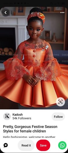 Children's Ankara Dress Styles, Ankara Baby Gown, Children Gown Styles, Female Wears, Children Wears, Bow Gown, Wedding Dress Sewing Patterns, Baby Princess Dress