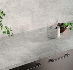 Buy Bellato Grey By Duropal - Laminate Benchtops from $242.00 each slab. Shipping Australia wide or Click & Collect option. Shop online our full colour range of ready made Laminate Benchtops. Laminate Benchtop, Light Gray Cabinets, Laminate Worktop, Laundry Ideas, Kitchen Improvements, Grey Laminate