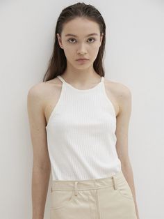 Editor's NotesThe Express TankTop is a sleeveless ribbed top that you can wear daily with a soft touch. - Tencel blendedmaterial- Sleeveless- Slim silhouette- Ribbed structure Measurements(in.)Size: OneSize(XS-M)- Total Length:21.25in.- Neck: 7.87in.- Chest: 13.38in.- Hem: 13.38in. Model Info:(Katerina) Height 5' 74, Wearing a size One               Composition &Care- Fabric: 81%Tencel, 10% Span, 9% Wool- Dry CleanRecommended- Hand Wash at 30Degrees- Use LiquidNeutral Detergent Designer-by Theballon Ribbed Camisole Tank Top For Spring, Ribbed Camisole Tops For Spring, Ribbed Tank Knit Top For Spring, Summer Sleeveless Tank Top With Ribbed Neckline, Spring Ribbed Tank Knit Top, Chic Summer Tank Top With Ribbed Neckline, Sleeveless Summer Top With Ribbed Neckline, Summer Sleeveless Top With Ribbed Neckline, Sleeveless Tops With Ribbed Neckline For Summer