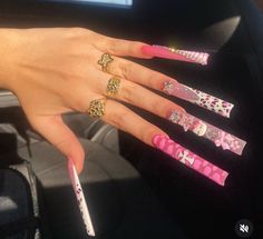 #nails #nailart #nailsofinstagram #nailtech Quince Nails, Long Square Nails, Punk Nails, Acrylic Nails Coffin Short, Jewelry Accessories Ideas, Acrylic Nails Coffin