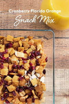 Try our Cranberry Florida Orange Snack Mix for the perfect afternoon snack your whole family will enjoy! A great grab-and-go option for those busy days with after-school activities, our snack mix is made with the great taste of Florida Orange Juice and packs flavor with no added sugar. Florida Orange Juice, Soup Appetizers, Nutritional Snacks, Chex Mix Recipes, Sport Nutrition, Snack Dip, Chex Mix, Snack Mix, Appetizer Dips