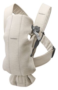 Hold your newborn close in front with this minimalist baby carrier that is soft, flexible and easy to use for short baby-wearing sessions. The adjustable straps make it easy to lift out your sleeping newborn, and the size and head support can be adjusted to adapt to your growing baby. After your baby is five months old, you can choose whether to use the facing-in or facing-out position. Accommodates babies from birth to 12 months; 7–24 lb. 17.1" x 22.4" Adjustable buckle closure Padded shoulder straps Adjustable, ergonomic head and back support Textile Machine wash, line dry Imported Baby Bjorn Carrier, Baby Carrier Newborn, Baby Bjorn, Leg Straps, Baby Jogger, Hospital Bag, Small Baby, Baby Registry, Baby Needs