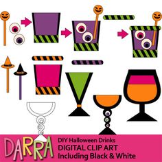 an image of halloween drinks clip art