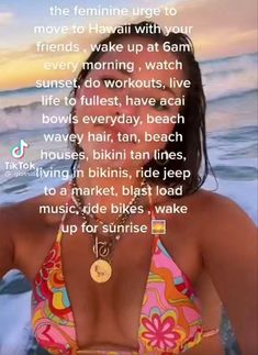 Aesthetic Things To Do At The Beach, Aesthetic Beach Trip, Types Of Beach Aesthetics, Witchy Things To Do At The Beach, Fun Things To Do At The Beach, Beach Memes, Moving To Hawaii, Hawaii Life