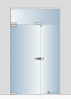 an image of a glass shower door