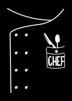 a black and white drawing of a piece of cheese with utensils sticking out of it