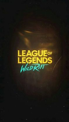 the logo for league of legendds widrat on a black background with yellow and green lettering