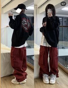 Parachute Jeans, Boyish Outfits, Korean Outfit Street Styles, Korean Streetwear, Korean Casual Outfits