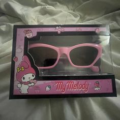 Super Cute! Brand New, Never Used Comes With Glasses, Soft Case, Stand, Mirror, Screwdriver Originally Paid $22.00+$1.04+$17.30 Shipping And Tax Retro Pink Adjustable Sunglasses, Retro Sunglasses With Tinted Lenses As Gift, Retro Sunglasses With Tinted Lenses For Gift, Retro Sunglasses With Tinted Lenses As A Gift, Rectangle Frame Sunglasses, Stand Mirror, Sanrio Accessories, Sanrio Pink, Rainbow Bow