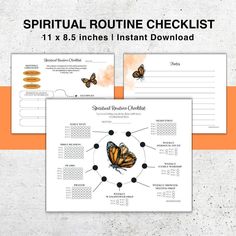 the butterfly life cycle worksheet is shown with butterflies on it, and an orange background