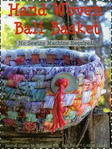 an advertisement for hand woven ball basket