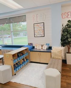 the children's playroom is clean and ready for their parents to use it