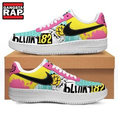 Blink-182 Music Tour Air Force 1 Shoes Sneakers Introducing the Air Force 1 Shoes, a legendary icon in footwear. Crafted with premium materials, these sneakers offer unparalleled comfort and durability. The timeless design features a cushioned sole for all-day support and a sleek silhouette that complements any outfit. Elevate your sneaker game with the Air [...] Custom Lace-up Sneakers With Boost Midsole For Streetwear, White Lace-up Hip Hop Sneakers, Custom Lace-up Synthetic Sneakers For Streetwear, Dynamic Lace-up Custom Sneakers For Streetwear, Dynamic Streetwear Sneakers With White Sole, Dynamic White Sole Sneakers For Streetwear, Dynamic Style Custom High-top Sneakers In Synthetic Material, Dynamic High-top Custom Sneakers, Dynamic Style High-top Custom Sneakers