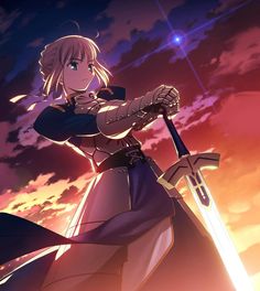 Why do I love anime? Because they turned King Arthur into a beautiful woman AND made her absolutely bad-ass! :D Saber, from "Fate Stay Night" and "Fate Zero" Joan Of Arc Quotes, Rei Arthur, St Joan Of Arc, St Joan, Character References, Joan Of Arc