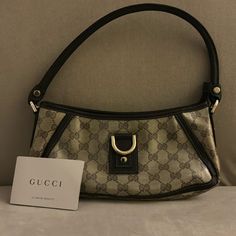 Gucci Abbey Gg Shoulder Bag Beige Brown 130939 100% Authentic. Comes With Dust Bag. Pre Owned Good Condition. Shoulder Strap Length: 7" Height: 5.25" Width: 10" Depth: 3" Bags Gucci, Gucci Bags, Beige Brown, Gucci Bag, Dust Bag, Shoulder Strap, Bag Lady, Gucci, Shoulder Bag