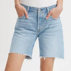 501® '90s Women's Shorts - Medium Wash | Levi's® US 90s Jeans, Women's Shorts, Jean Shorts, Levi's, Womens Shorts, Clothes, Denim Shorts