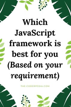 Which JavaScript Framework is best for you (Based on your requirement) Independence Quotes, Attraction Affirmations, Easy Learning, Attraction Quotes, Law Of Attraction Affirmations, Law Of Attraction Quotes, Vegan Meal, Batch Cooking, Staying Positive