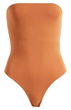 SKIMS Fits Everybody Strapless Bodysuit | Nordstrom Stretch Smoothing Strapless Bodysuit, Strapless Stretch Smoothing Bodysuit, Shapewear Bandeau Bodysuit With Built-in Bra, Strapless Smoothing Stretch Bodysuit, Solid Strapless Smoothing Bodysuit, Strapless Shapewear Bodysuit With Lined Body, Stretch Strapless Seamless Bodysuit, Strapless Stretch Bodysuit With Built-in Bra, Strapless Seamless Stretch Bodysuit