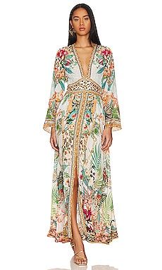 Camilla Clothing, Kimono Sleeve Dress, Leopard Print Maxi Dress, Silk Maxi Dress, Luxury Silk, Long Sleeve Maxi, Maxi Dress Green, Kimono Sleeve