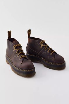 Quad Doc Martens, Patchwork Boots, Doc Marten, Brown Fits, Boots Women, Doc Martens, Classic Leather, Retro Outfits, Platform Boots