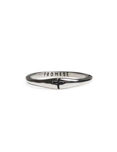 Promise Ring l Christian Rings Symbolic Promise Rings With Polished Finish, Symbolic Engraved Ring With Polished Finish For Promise, Symbolic White Gold Engraved Promise Ring, Adjustable Engraved Promise Ring, Minimalist Promise Rings With Engraving Option, Adjustable Promise Rings With Engraving Option, Promise Stackable Rings With Engraving Option, Stackable Promise Rings With Engraving Option, Promise Stackable Rings With Engraving Option And Round Band