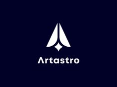 the logo for artastro is shown on a dark blue background with white letters