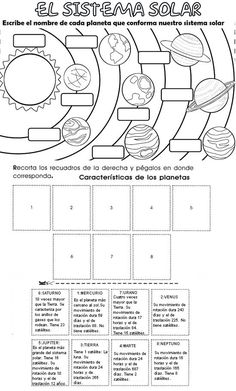 the solar system worksheet for kids to learn how to read and understand it