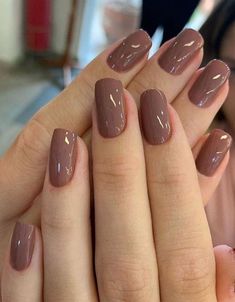 Nail Paint Shades, Brown Nail Polish, Fall Gel Nails, Blush Nails, Nail Swag