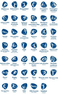 the logos for various sports teams and their names are shown in blue on a white background