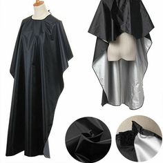 NEW Salon Hair Cut Hairdressing Hairdresser Barbers Cape Gown Cloth Waterproof 100% brand new and high quality.   This cape can use in hair salon or at home. The cape have waterproof function. It is also protect your clients' clothing when using in hair dye or perm etc. Suitable for hairdressing, hair dye, perm and more. It is easy to clean and lay up. Color: Black Size: 100*140cm Material: Cloth   Package Includes:  1Pcs Hairdresser Cape Gown Cloth PaymentDelivery detailsTerms of sales Payment Gown Cape, Barber Apron, Cape Gown, Aprons For Men, Cut Hair, Professional Hair, Professional Hairstyles, Hair Shampoo, New Hair