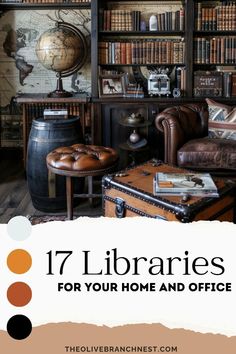 a living room filled with furniture and books