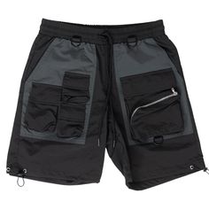 Just in time for spring and summer, the Trailblazer Shorts are anything but boring. Everything from 3D pockets to zipper details, color blocking to adjustable toggles. Make a statement in the streets. 100% Polyester Comfort Fit Elastic Waistband 3... Sick Clothes, Cargo Shorts Men, Streetwear Men Outfits, Simple Trendy Outfits, Type Of Pants, Shorts Black, Dream Clothes, Just In Time, Cleaning Clothes