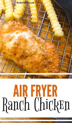 air fryer ranch chicken on a grill with pineapples