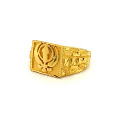 Purity Info will be here 22k Yellow Gold Weight 10.08 Gm Dimension: Size: 10 Product detail: Product Code: RING-3201179 Color: Yellow Gold Product Type: Ring Age Group: Adult Gender: Male Availability: In Stock Country Of Origin: India Product description: 22k gold ring with front design measuring 12mm in height and 14mm wide. Band measures 3mm thick. Ring size is 10. Xv6WVzTUwGE Gold Rings For Men, Gold Rings Online, Gold Palace, 22k Gold Ring, Thick Ring, Classic Wedding Band, Mens Gold Rings, Gold Band Ring, Touch Of Gold